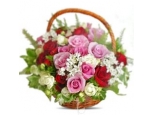 Gorgeous Combination - 12 Stems Basket
